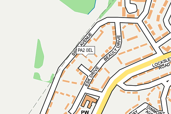 PA2 0EL map - OS OpenMap – Local (Ordnance Survey)