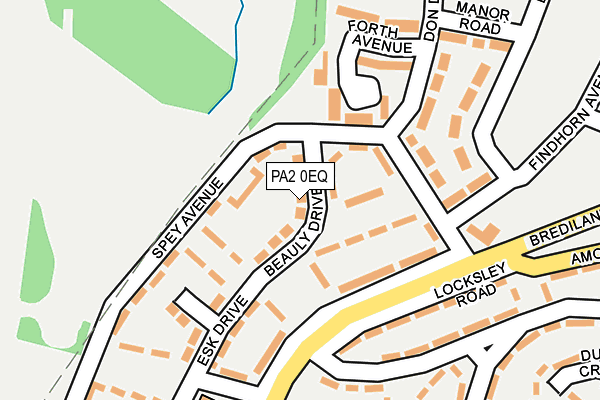 PA2 0EQ map - OS OpenMap – Local (Ordnance Survey)