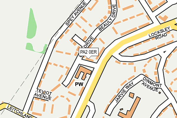 PA2 0ER map - OS OpenMap – Local (Ordnance Survey)