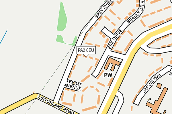 PA2 0EU map - OS OpenMap – Local (Ordnance Survey)