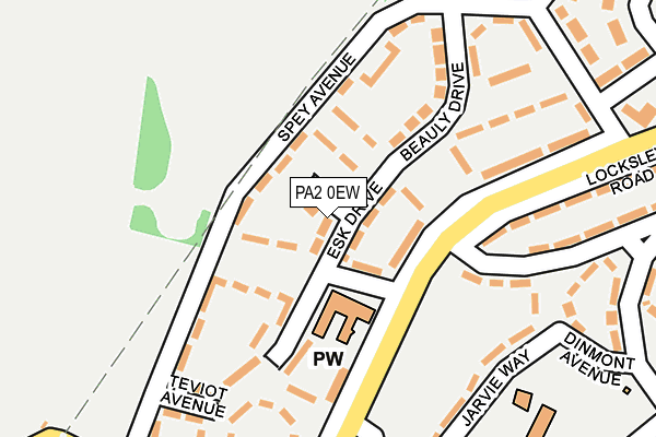 PA2 0EW map - OS OpenMap – Local (Ordnance Survey)