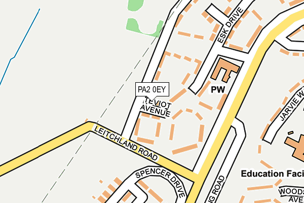 PA2 0EY map - OS OpenMap – Local (Ordnance Survey)