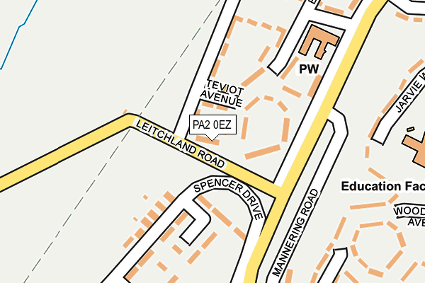 PA2 0EZ map - OS OpenMap – Local (Ordnance Survey)