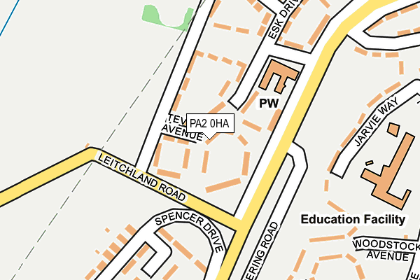 PA2 0HA map - OS OpenMap – Local (Ordnance Survey)