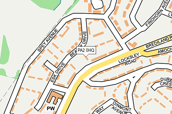 PA2 0HQ map - OS OpenMap – Local (Ordnance Survey)