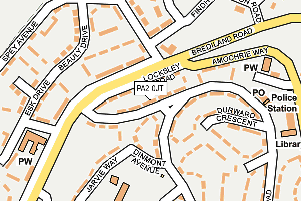 PA2 0JT map - OS OpenMap – Local (Ordnance Survey)
