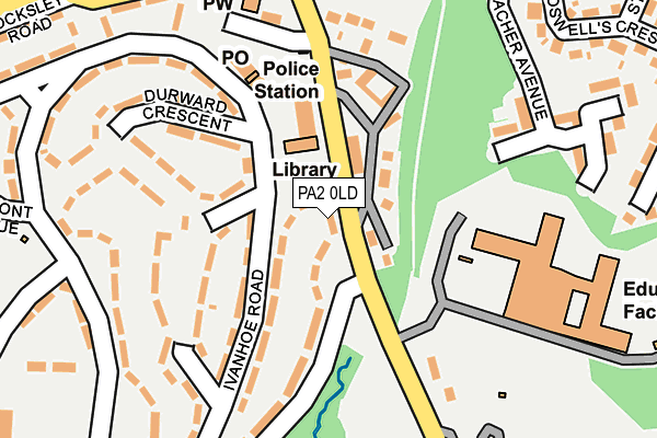 PA2 0LD map - OS OpenMap – Local (Ordnance Survey)