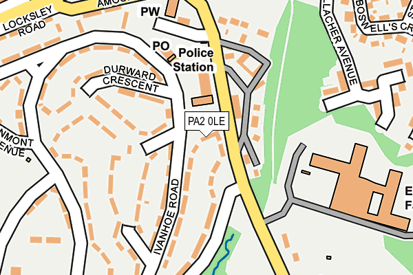 PA2 0LE map - OS OpenMap – Local (Ordnance Survey)