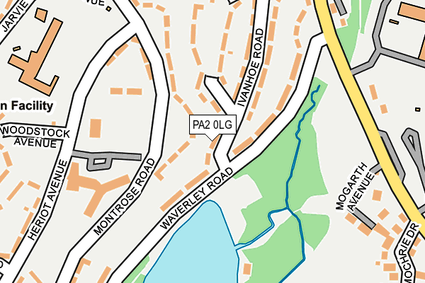 PA2 0LG map - OS OpenMap – Local (Ordnance Survey)