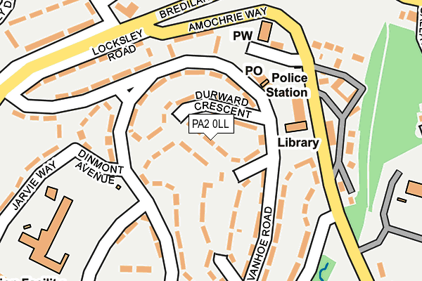 PA2 0LL map - OS OpenMap – Local (Ordnance Survey)