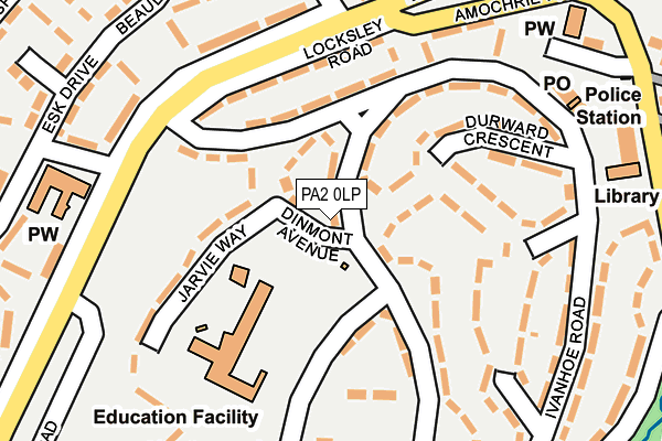 PA2 0LP map - OS OpenMap – Local (Ordnance Survey)