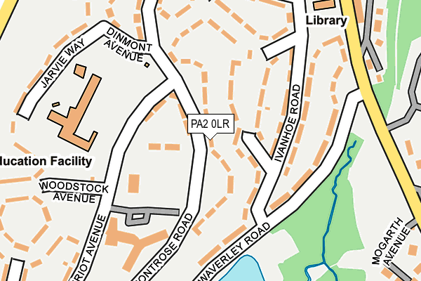 PA2 0LR map - OS OpenMap – Local (Ordnance Survey)