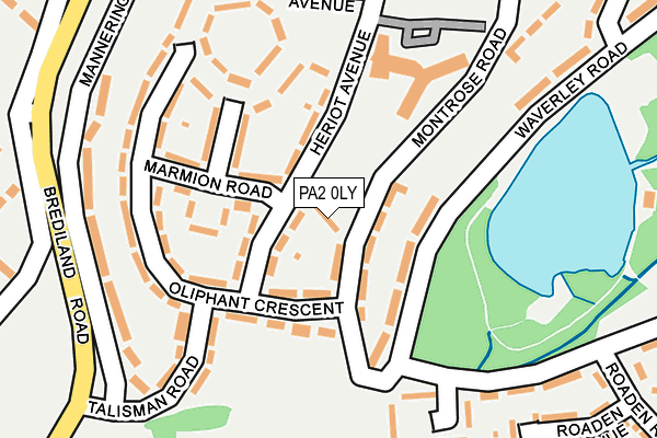 PA2 0LY map - OS OpenMap – Local (Ordnance Survey)