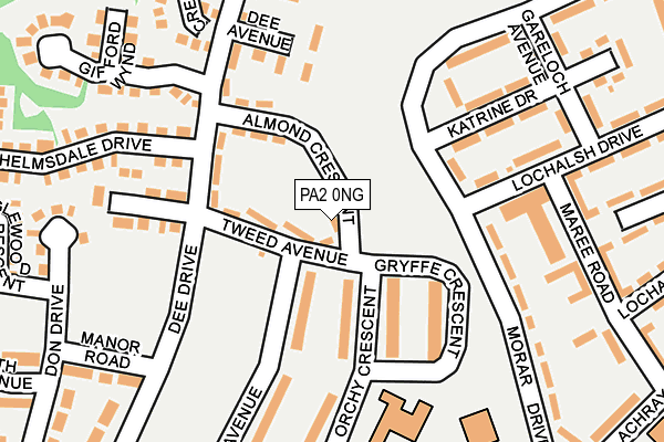 PA2 0NG map - OS OpenMap – Local (Ordnance Survey)