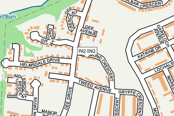 PA2 0NQ map - OS OpenMap – Local (Ordnance Survey)