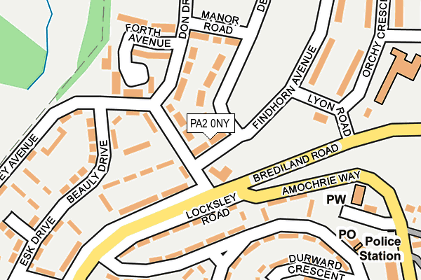PA2 0NY map - OS OpenMap – Local (Ordnance Survey)