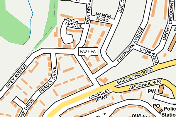 PA2 0PA map - OS OpenMap – Local (Ordnance Survey)