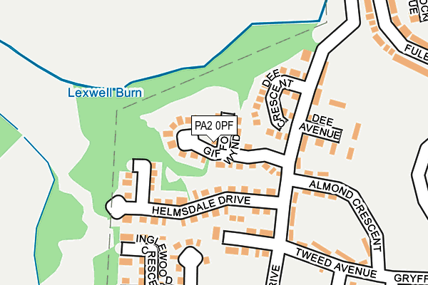 PA2 0PF map - OS OpenMap – Local (Ordnance Survey)