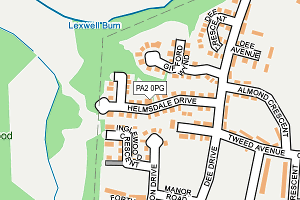 PA2 0PG map - OS OpenMap – Local (Ordnance Survey)