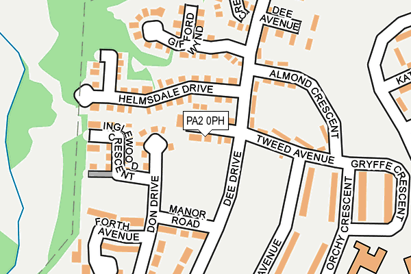 PA2 0PH map - OS OpenMap – Local (Ordnance Survey)