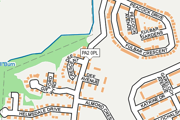 PA2 0PL map - OS OpenMap – Local (Ordnance Survey)