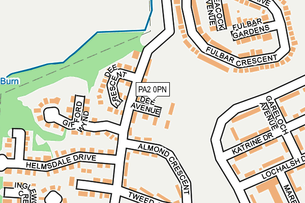 PA2 0PN map - OS OpenMap – Local (Ordnance Survey)