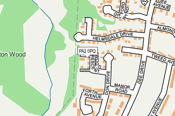 PA2 0PQ map - OS OpenMap – Local (Ordnance Survey)