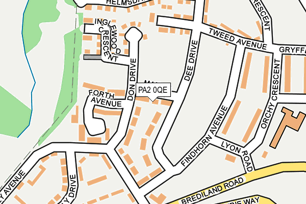 PA2 0QE map - OS OpenMap – Local (Ordnance Survey)