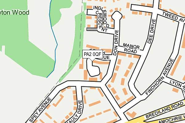 PA2 0QF map - OS OpenMap – Local (Ordnance Survey)