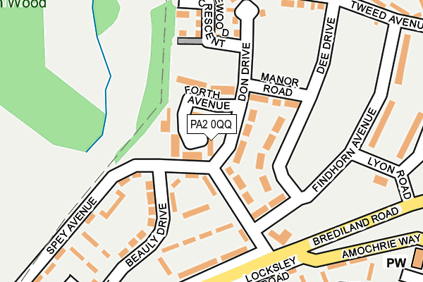 PA2 0QQ map - OS OpenMap – Local (Ordnance Survey)