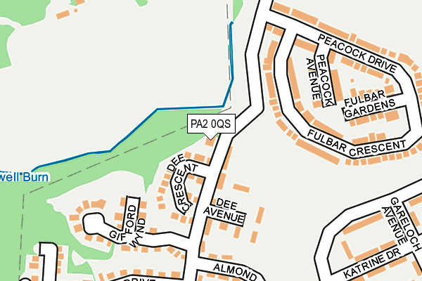 PA2 0QS map - OS OpenMap – Local (Ordnance Survey)