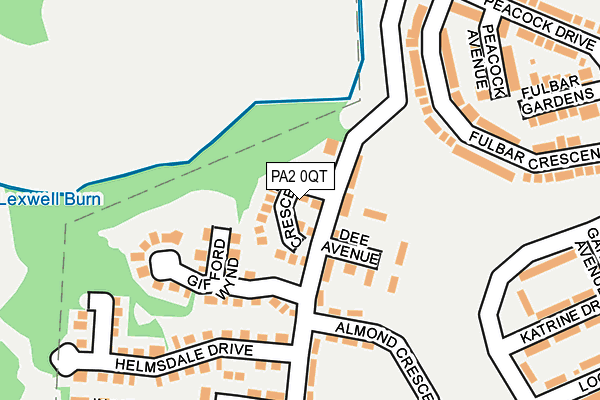 PA2 0QT map - OS OpenMap – Local (Ordnance Survey)