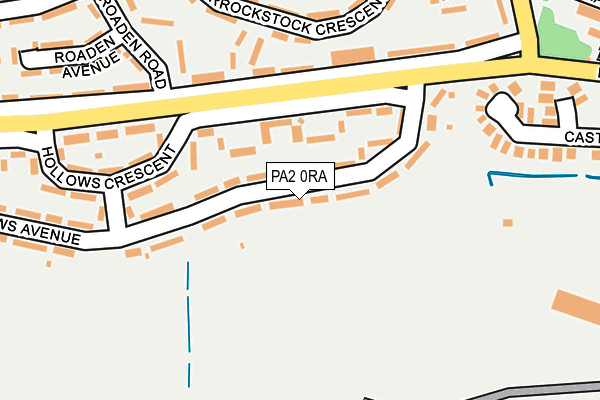 PA2 0RA map - OS OpenMap – Local (Ordnance Survey)