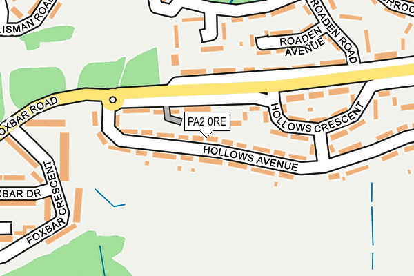 PA2 0RE map - OS OpenMap – Local (Ordnance Survey)