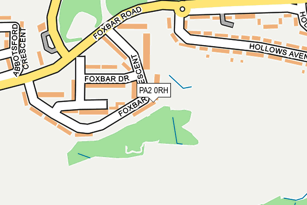 PA2 0RH map - OS OpenMap – Local (Ordnance Survey)