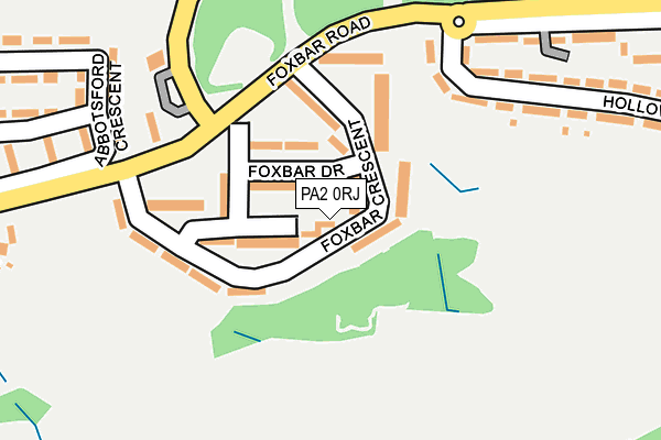 PA2 0RJ map - OS OpenMap – Local (Ordnance Survey)