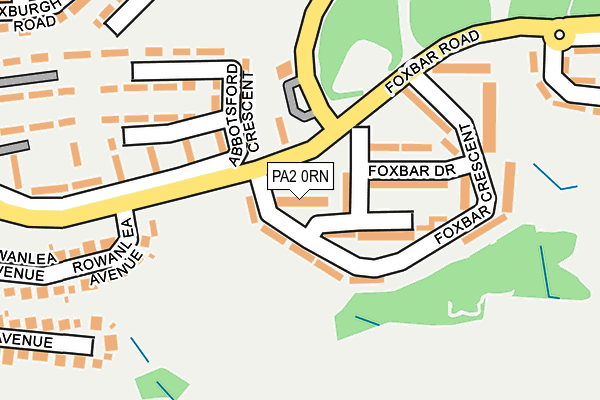 PA2 0RN map - OS OpenMap – Local (Ordnance Survey)