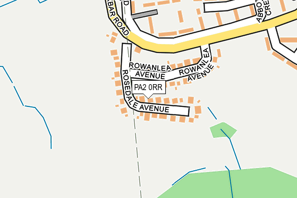PA2 0RR map - OS OpenMap – Local (Ordnance Survey)