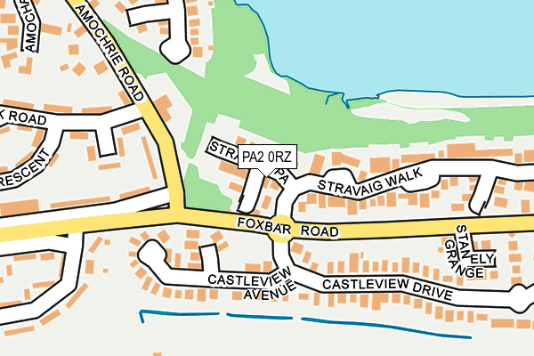 PA2 0RZ map - OS OpenMap – Local (Ordnance Survey)