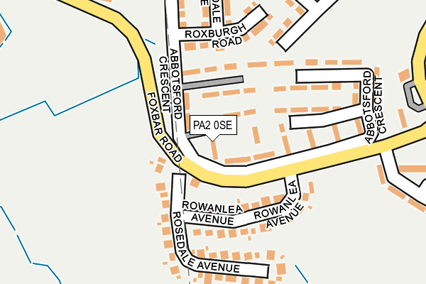 PA2 0SE map - OS OpenMap – Local (Ordnance Survey)