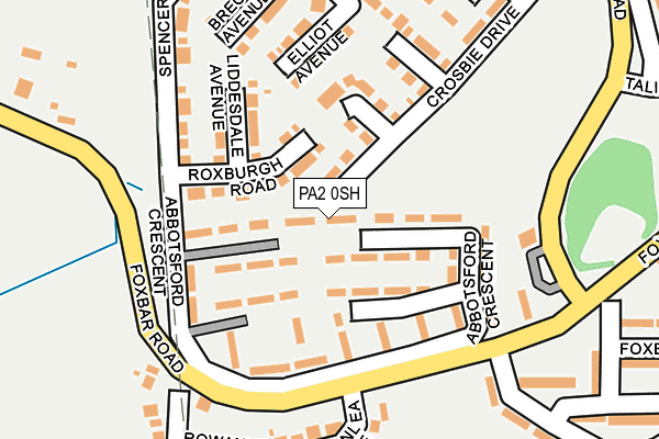 PA2 0SH map - OS OpenMap – Local (Ordnance Survey)