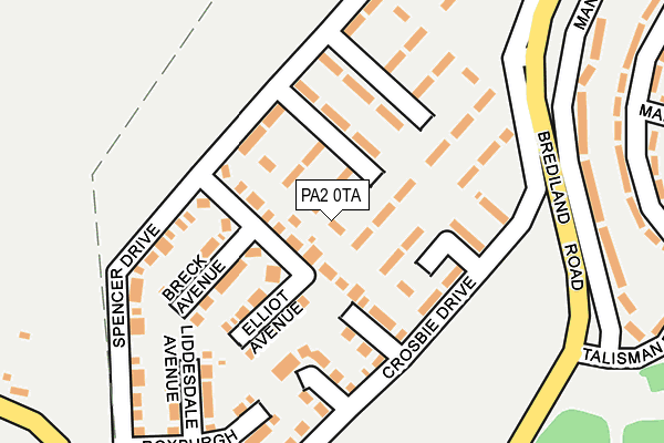 PA2 0TA map - OS OpenMap – Local (Ordnance Survey)