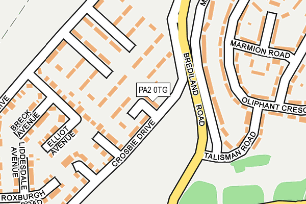 PA2 0TG map - OS OpenMap – Local (Ordnance Survey)