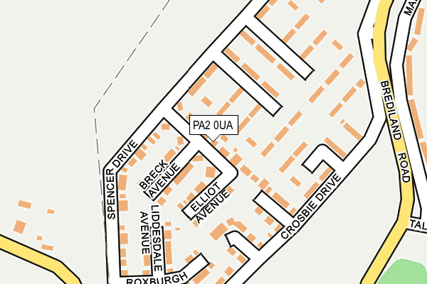 PA2 0UA map - OS OpenMap – Local (Ordnance Survey)