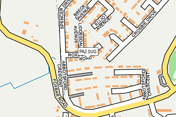 PA2 0UG map - OS OpenMap – Local (Ordnance Survey)