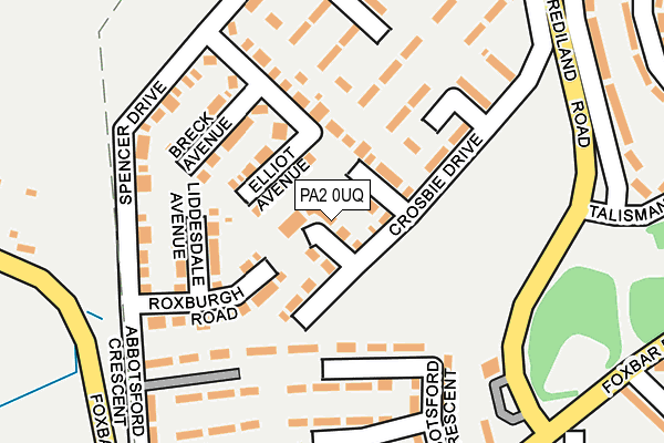 PA2 0UQ map - OS OpenMap – Local (Ordnance Survey)