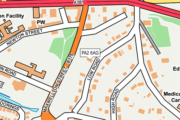 PA2 6AG map - OS OpenMap – Local (Ordnance Survey)