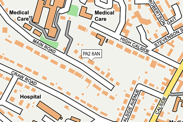 PA2 6AN map - OS OpenMap – Local (Ordnance Survey)