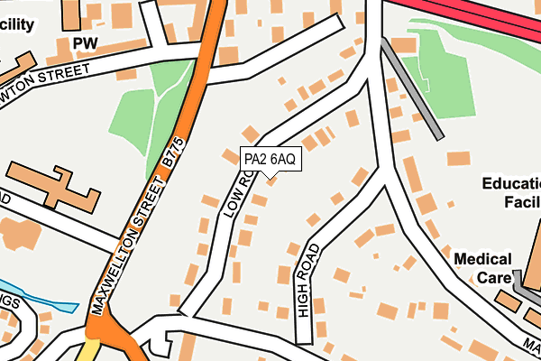 PA2 6AQ map - OS OpenMap – Local (Ordnance Survey)