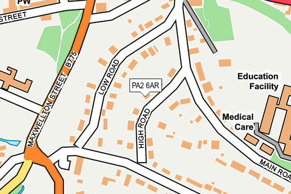 PA2 6AR map - OS OpenMap – Local (Ordnance Survey)